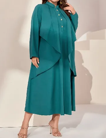 Rochie medie SHEIN CURVE, verde