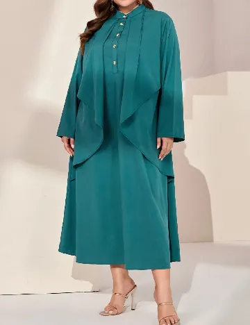 Rochie medie SHEIN CURVE, verde