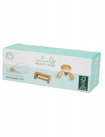 Set accesorii masaj Beauty Star, maro