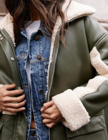 Palton Nasty Gal, verde