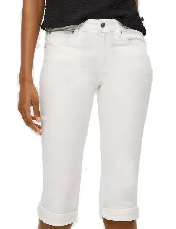 Pantaloni trei sferturi Q/S, alb Alb