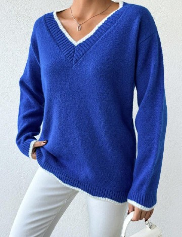 Pulover SHEIN, albastru