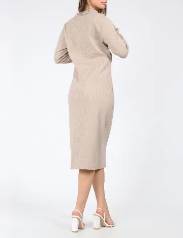 Rochie medie Cervus, crem