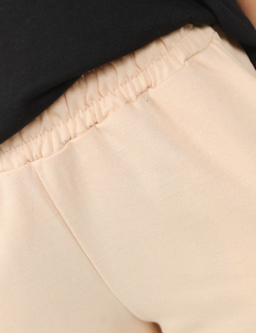 Set pantaloni 2 perechi SHEIN, negru/crem