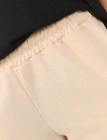 Set pantaloni 2 perechi SHEIN, negru/crem