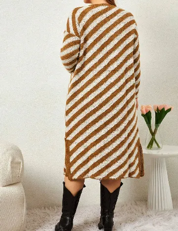 Cardigan SHEIN CURVE, maro Maro