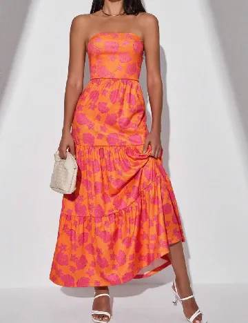 Rochie lunga SHEIN, portocaliu Portocaliu