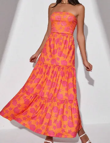 Rochie lunga SHEIN, portocaliu Portocaliu