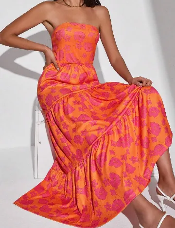 Rochie lunga SHEIN, portocaliu Portocaliu