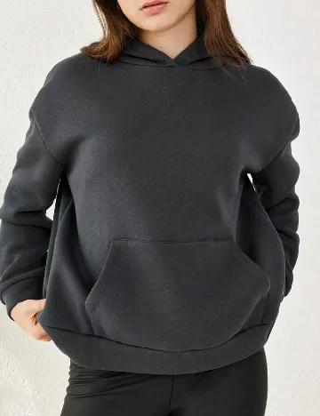 Hanorac Shein Kids, gri Gri