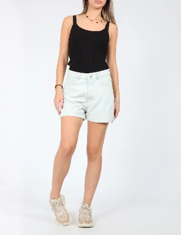 Pantaloni scurti SHEIN, bleu Albastru