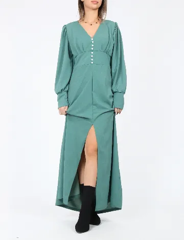 Rochie lunga SHEIN, verde Verde