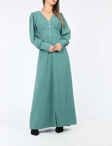 Rochie lunga SHEIN, verde Verde
