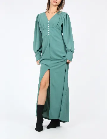 Rochie lunga SHEIN, verde Verde