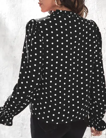 Bluza SHEIN, negru/alb