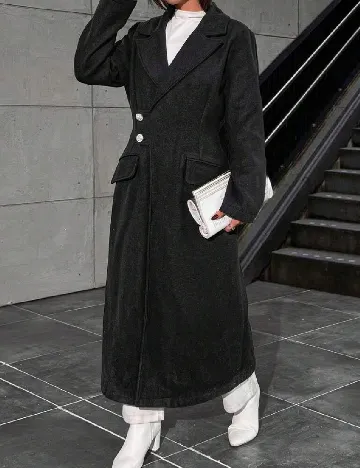 Palton SHEIN, negru Negru