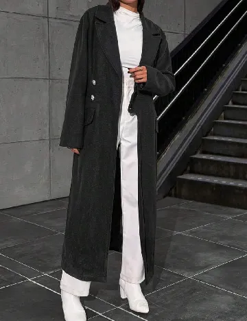 Palton SHEIN, negru Negru