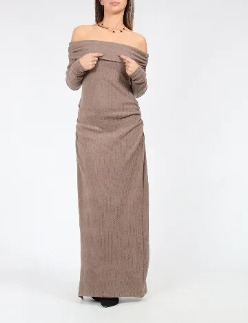 Rochie lunga SHEIN, maro Maro