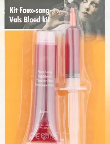 Set Seringa si Sange artificial pentru Halloween Goodmark Europe, rosu