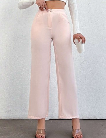 Pantaloni SHEIN, roz pal