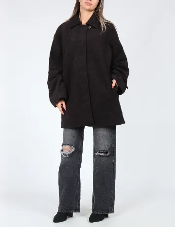 Palton Only, maro/negru Maro