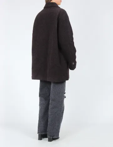 Palton Only, maro/negru Maro