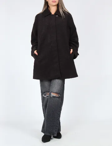 Palton Only, maro/negru Maro