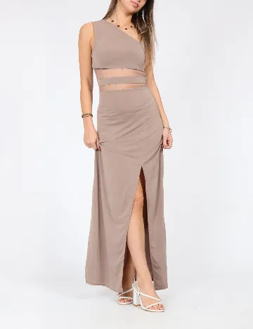 Rochie lunga SHEIN, maro deschis Maro