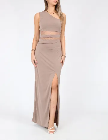 Rochie lunga SHEIN, maro deschis Maro