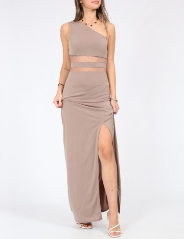 Rochie lunga SHEIN, maro deschis