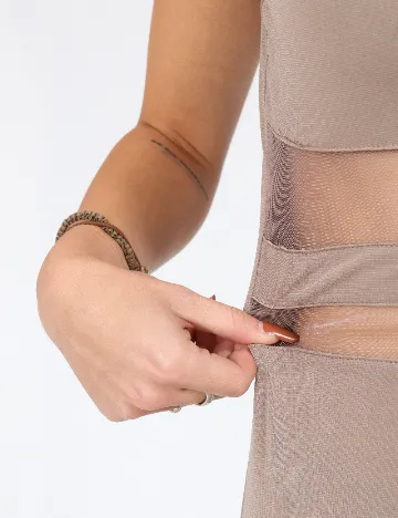 Rochie lunga SHEIN, maro deschis Maro