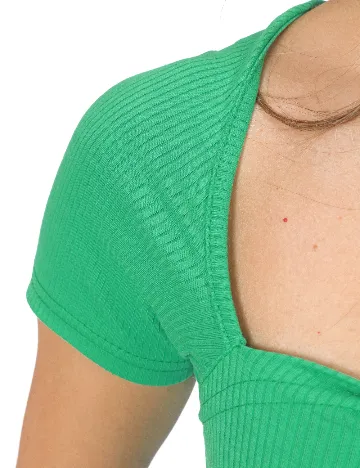 Top Bianco Lucci, verde