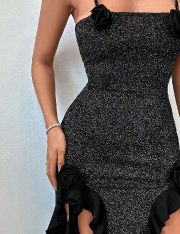 Rochie medie SHEIN, negru Negru