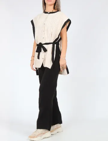 Compleu Hadise, negru/ecru Negru