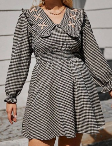 Rochie scurta SHEIN, maro