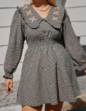 Rochie scurta SHEIN, maro Maro