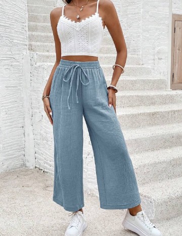 Pantaloni SHEIN, albastru