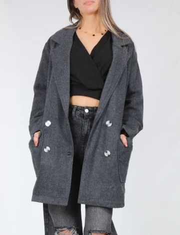 Palton SHEIN, gri Gri