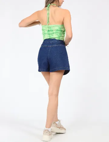 Pantaloni scurti SHEIN, albastru