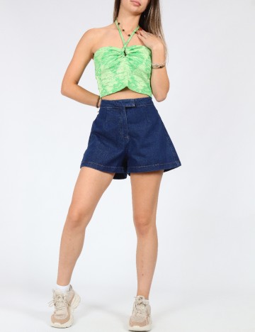 Pantaloni scurti SHEIN, albastru