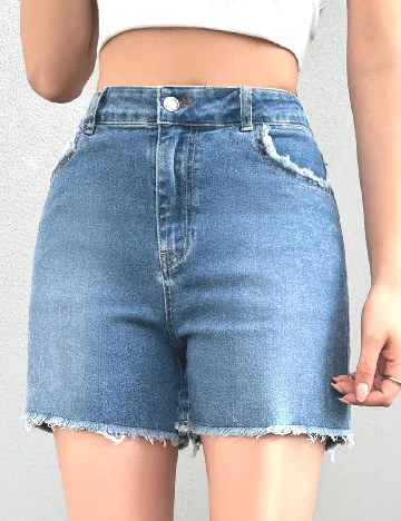 Pantaloni scurti SHEIN, albastru