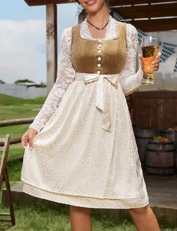 Rochie scurta SHEIN, crem Crem