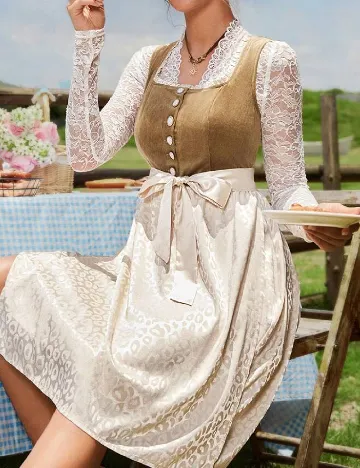 Rochie scurta SHEIN, crem Crem