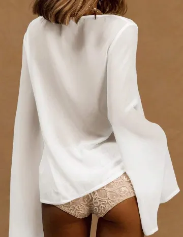 Bluza de plaja Musera, alb