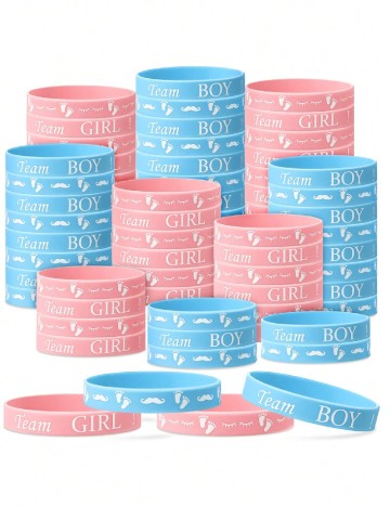 Set 40 Bratari Gender Reveal SHEIN, roz/albastru