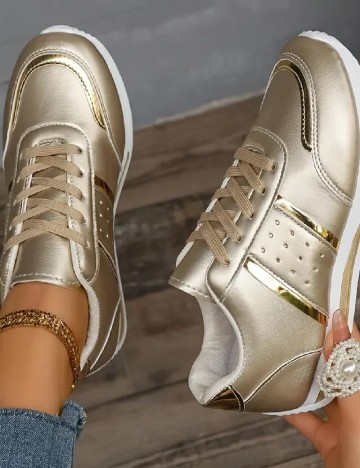 Adidasi SHEIN, auriu