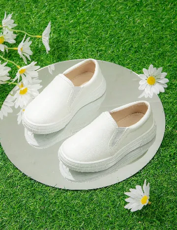 Espadrile Shein Kids, alb Alb
