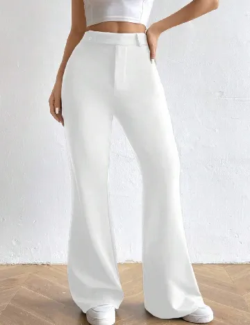 Pantaloni SHEIN, alb