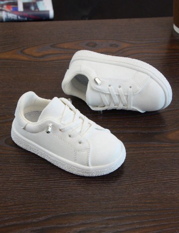 Adidasi Shein Kids, alb