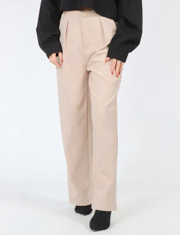 Pantaloni Dazy, crem